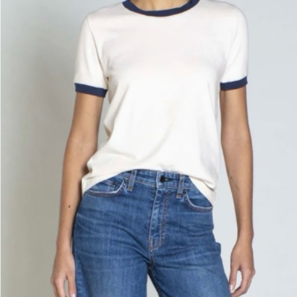 NWT ASKKNY Classic Ringer T-Shirt - Picture 3 of 3